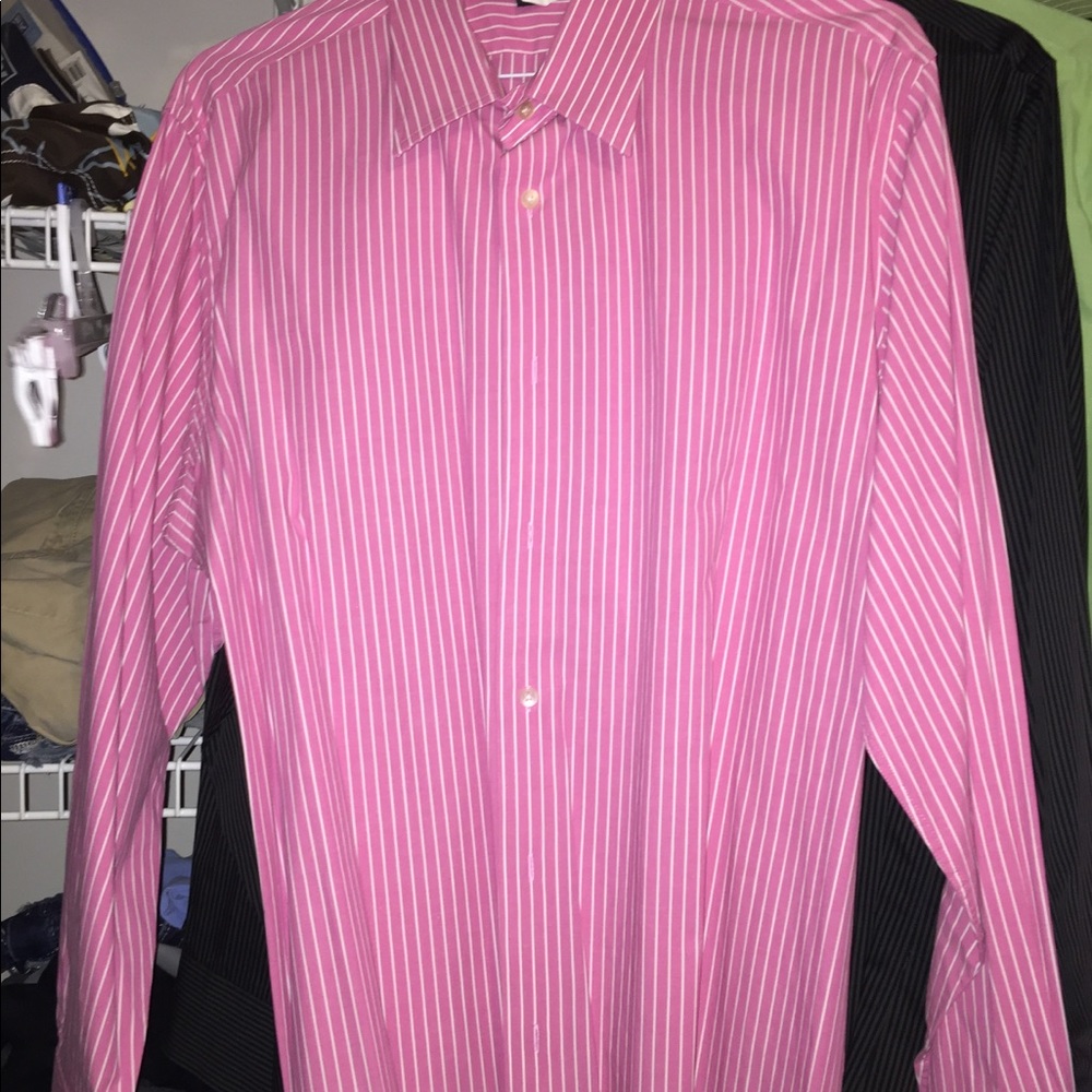 Express Mens dress shirt button down modern fit